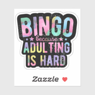 Bingo, weil Ehebruch schwer ist   Funny Bingo Aufkleber