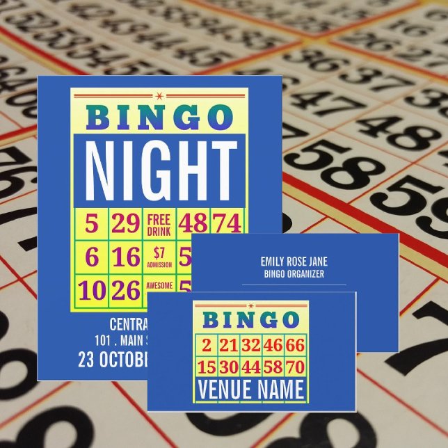 Bingokarte, Bingo-Platz, Spieleindustrie Visitenkarte (Von Creator hochgeladen)