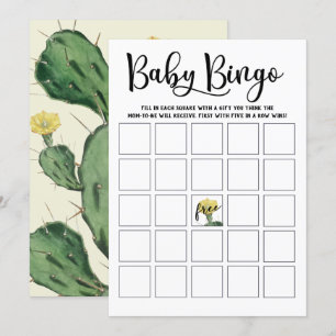 Bingokarte für die Babydusche Einladung