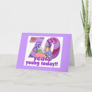 Bingokarten - 70. Geburtstag Karte