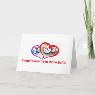 Bingoliebhaber Feiertagskarte