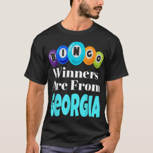 Bingosieger kommen aus Georgia Funny Game Night Bi T-Shirt