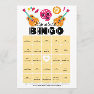 Bingospiel Geburtstags-Partyfiesta Einladung