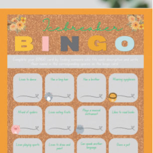 Bingospiele mit orangefarbenem Baby-Duschgel