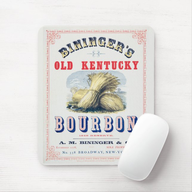 Bininger's Old Kentucky Bourbon 1849 Reserve. Mousepad (Mit Mouse)