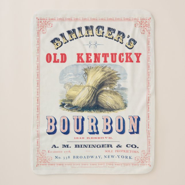 Bininger's Old Kentucky Bourbon 1849 Reserve. Sherpadecke (Vorderseite)