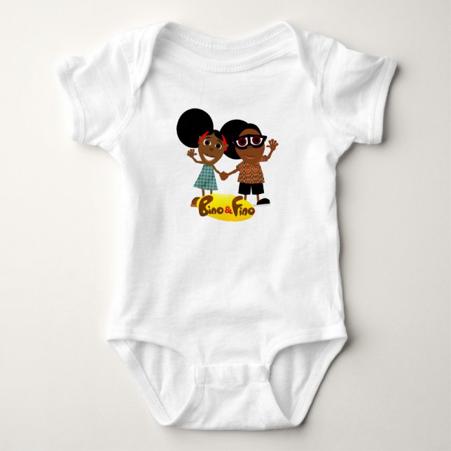 Bino und Fino Baby Bodysuit Strampler (Vorderseite)