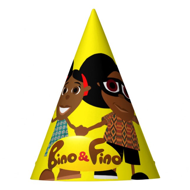 Bino und Fino Birthday Party Hat Partyhütchen (Vorderseite)
