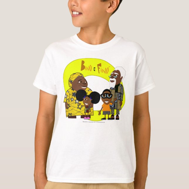 Bino und Fino - die Familie T-Shirt (Vorderseite)