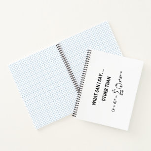 Binomial Theorem Math Spaß Was kann ich sagen Notizbuch