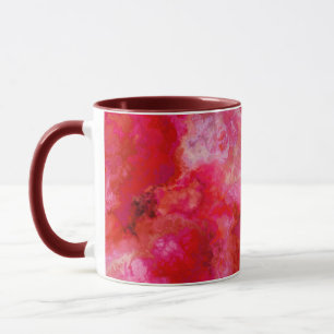 Bio Abstraktion in Hot Pink Tasse