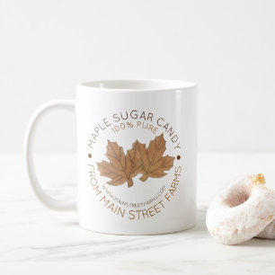 Bio Ahornzuckersirup Süßleder Blätter Kaffeetasse