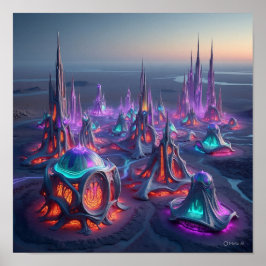 Bio Alien City Gebäude Poster