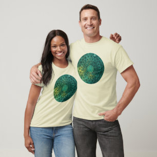 Bio Baumwollegalaktischer heiliger Geometrie-T - T-Shirt