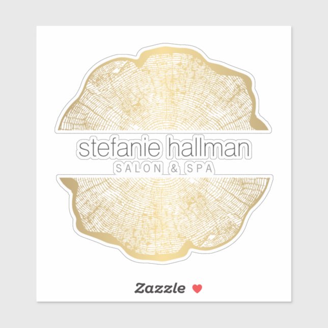 Bio Beauty Gold Tree Rings Aufkleber (Blatt)