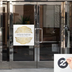 Bio Beauty Gold Tree Rings Fensteraufkleber