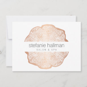 Bio Beauty Rose Gold Tree Rings Geschenkkarte