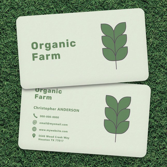 Bio Betrieb Visitenkarte (Organic Farm Business Card)