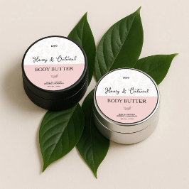Bio Body Product Skincare-Label Runder Aufkleber