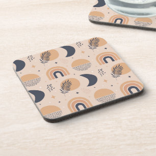 Bio Boho Pattern Getränkeuntersetzer