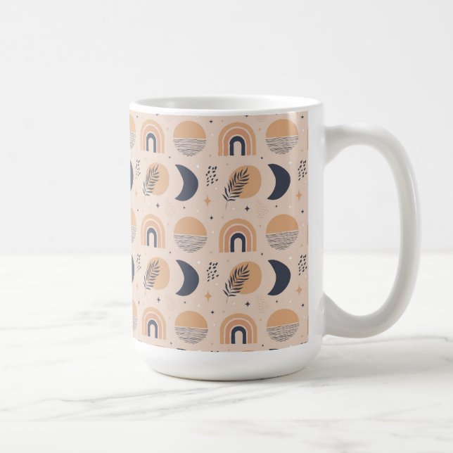 Bio Boho Pattern Kaffeetasse (Rechts)