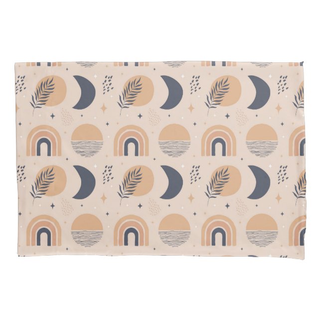 Bio Boho Pattern Kissenbezug (Vorderseite-Links)