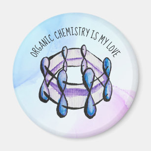Bio Chemie Liebe Molekularbiologie Lehrer Magnet