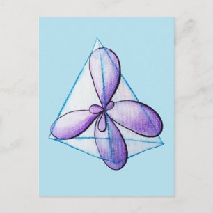 Bio Chemie Molekulare Atomorbitalwissenschaft Postkarte