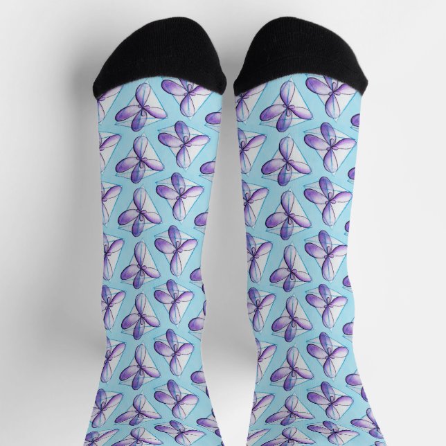 Bio Chemiemoleküle Orbitals Geek Science Socken (Oben)