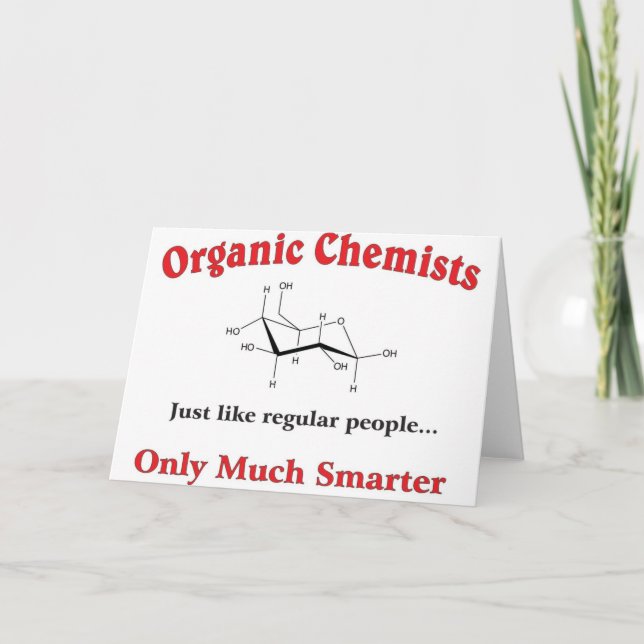 Bio Chemiker wie normale Menschen Karte (Vorderseite)