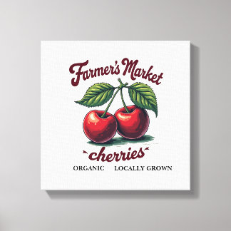 Bio Cherries T-Shirt - Vor Ort angebaut & süß Leinwanddruck
