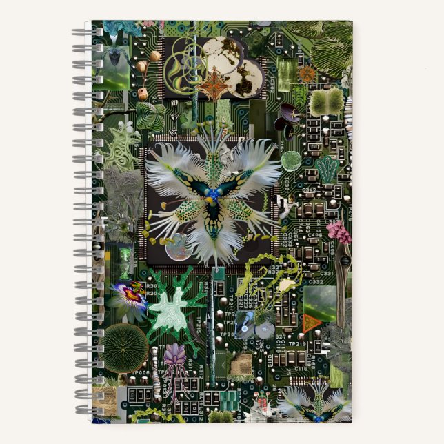 Bio-Circuit-Symbiose: Eine mechanische Metamorphos Notizbuch (Vorderseite)