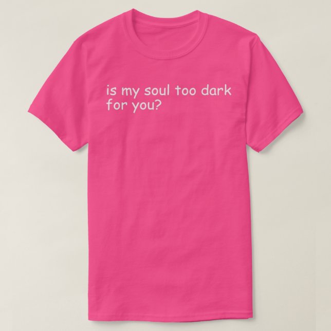 Bio Cotton Dark Soul Tumblr Grunge schwarz i T-Shirt (Design vorne)