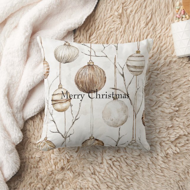 Bio Cream Tan Weihnachtsschmuck Kissen (Decke)