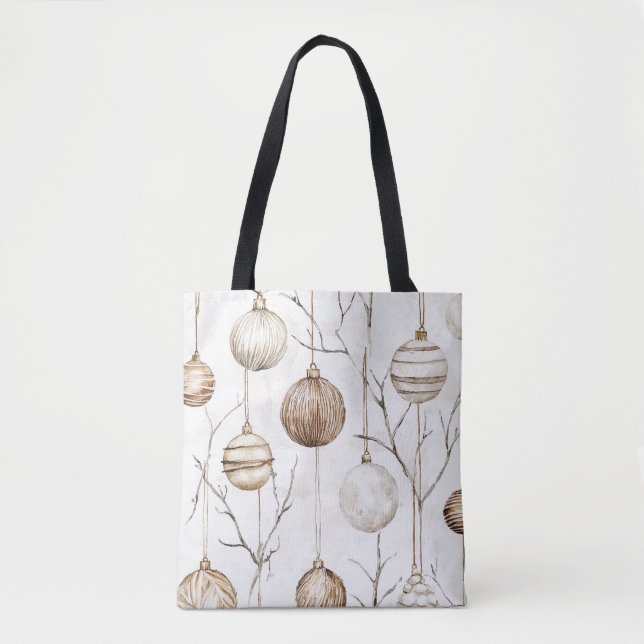 Bio Cream Tan Weihnachtsschmuck Tasche (Vorderseite)