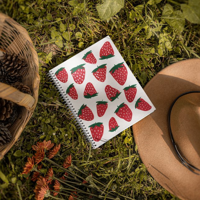 Bio Erdbeeren im Sommer - rot und grün Planer (Von Creator hochgeladen)