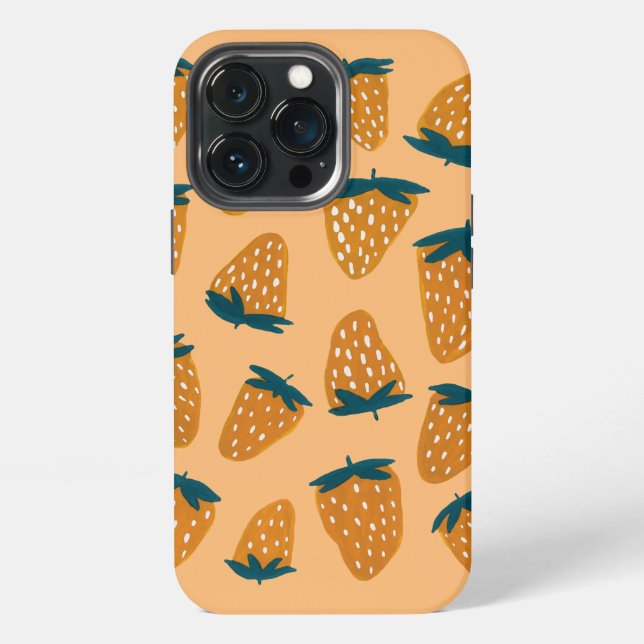 Bio Erdbeeren iPhone 13 Pro Hülle (Hinten)