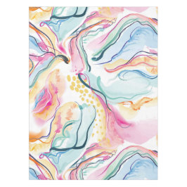 Bio Federstruktur mit fließenden Wellenformen Tischdecke