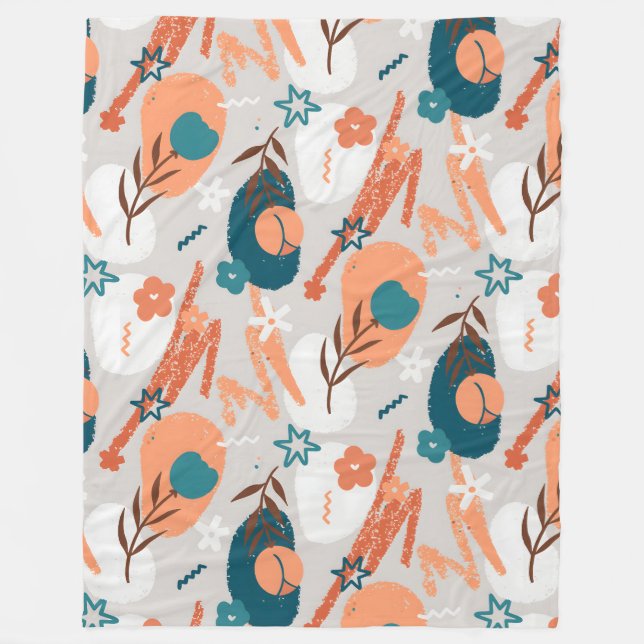 Bio Flor Fleecedecke (Vorderseite)