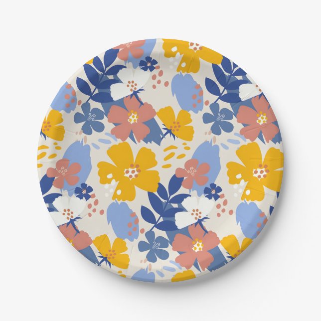 Bio Flor Pappteller (Vorderseite)