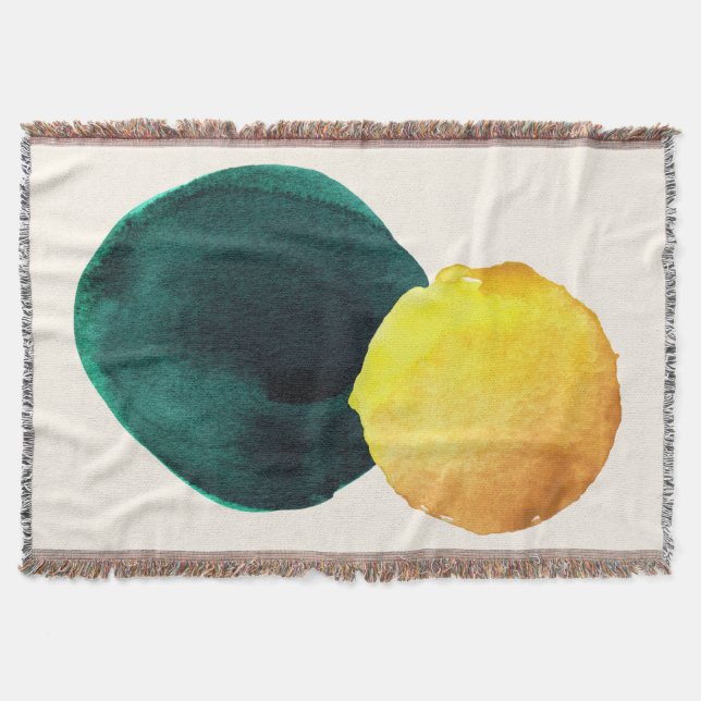 Bio Form Abstrakt Farbe Gelb grün Decke (Vorderseite)