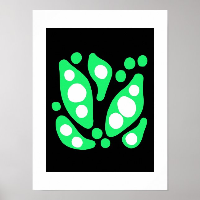 Bio Formen abstrakter Fluss Poster (Vorne)
