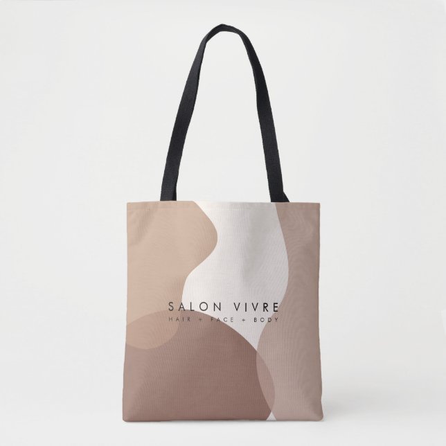 Bio Formen Minimalistische Tote Bag Tasche (Vorderseite)