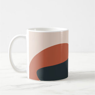Bio Formen warme Farbtöne modern Kaffeetasse