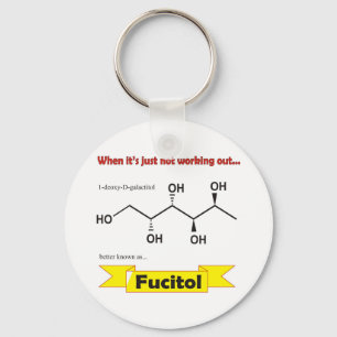 Bio Fucitol-Molekül Schlüsselanhänger