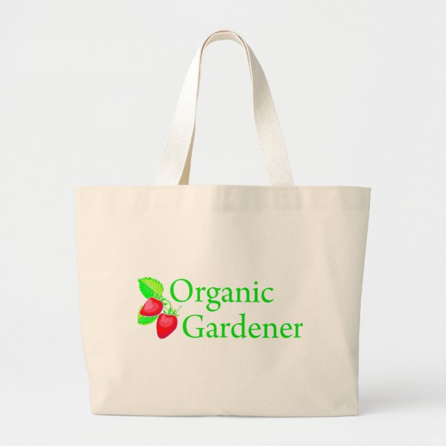 Bio Gardener - Erdbeeren Jumbo Stoffbeutel (Vorne)