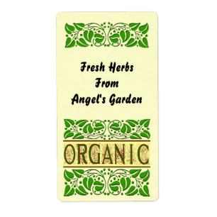 Bio-Gartenkräuterlabel