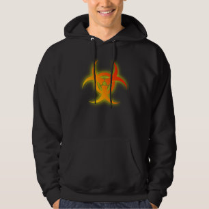 Bio-Gefahr Lustiges Kapuzen-Shirt Humor Hoodie