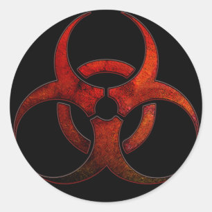 Bio-Gefahrnaufkleber Runder Aufkleber