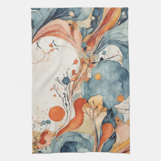 Bio Geometrie-Symphonie Lover V3 Geschirrtuch